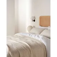 Pure Cotton Speckled Textured Throw - Multi alternate view