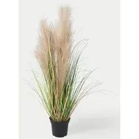 3ft Feather Grass Artificial Plant - Green alternate view