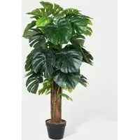 4ft Monstera House Plant on Pole - Green alternate view
