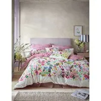 Flora Reversible Bedding Set - Pink Mix, Cotton Percale alternate view