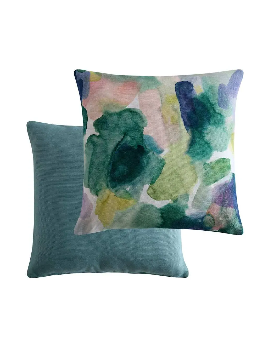 Lochaber Square Cushion - Green Mix, Cotton product