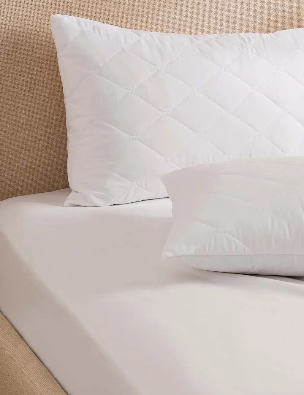 2 Pack Pillow Protectors Temperature Control - White product