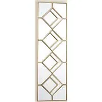 Kipton Rectangular Hanging Wall Mirror - Gold alternate view