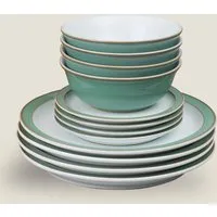 Regency Green 12-Piece Dinner Set - Green, Stoneware alternate view