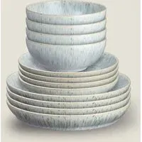 Halo Speckle 12 Piece Dinner Set - Blue Mix, Stoneware alternate view