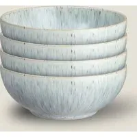Halo Speckle Set of 4 Cereal Bowls - Blue Mix, Stoneware alternate view