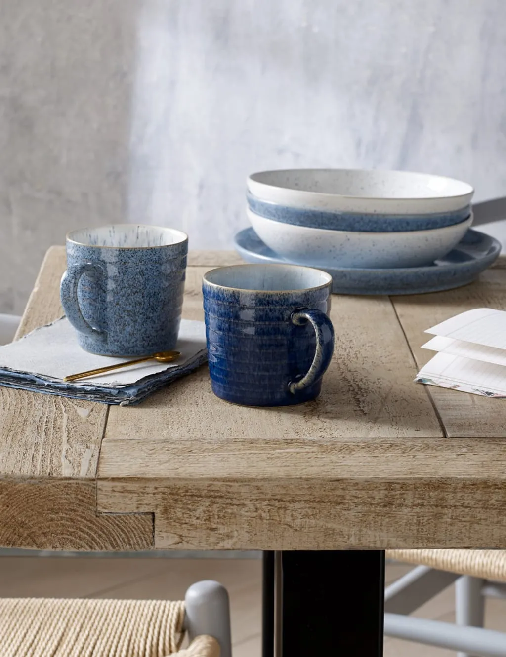 Studio Blue Set of 4 Pasta Bowls - Blue Mix, Stoneware product