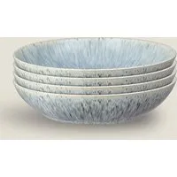 Halo Speckle Set of 4 Pasta Bowls - Blue Mix, Stoneware alternate view