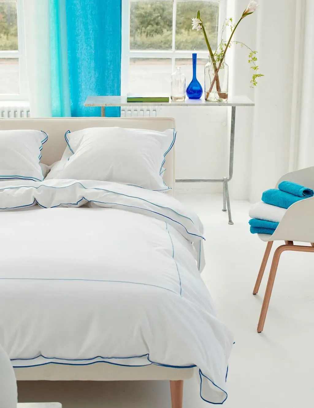 Astor Bedding Set - Blue Mix, Pure Cotton Percale product