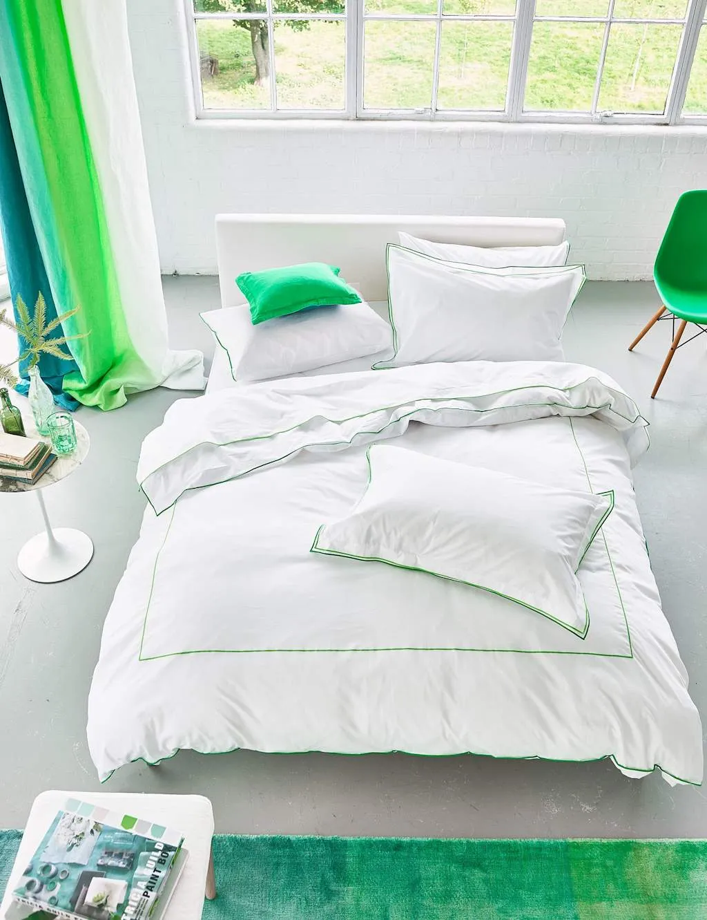 Astor Bedding Set - Green Mix, Pure Cotton Percale product