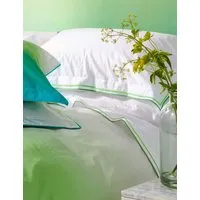 Pure Cotton 400 Thread Count Flat Sheet - Green Mix alternate view