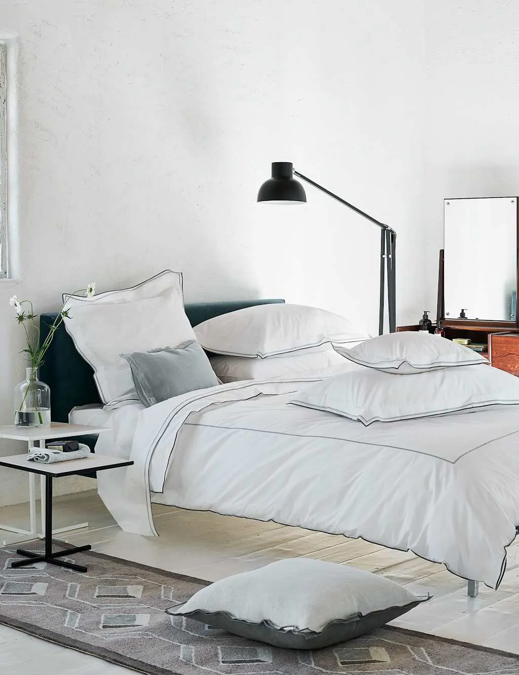 Pure Cotton 400 Thread Count Flat Sheet - Grey Mix product