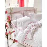 Pure Cotton 400 Thread Count Flat Sheet - Pink Mix alternate view