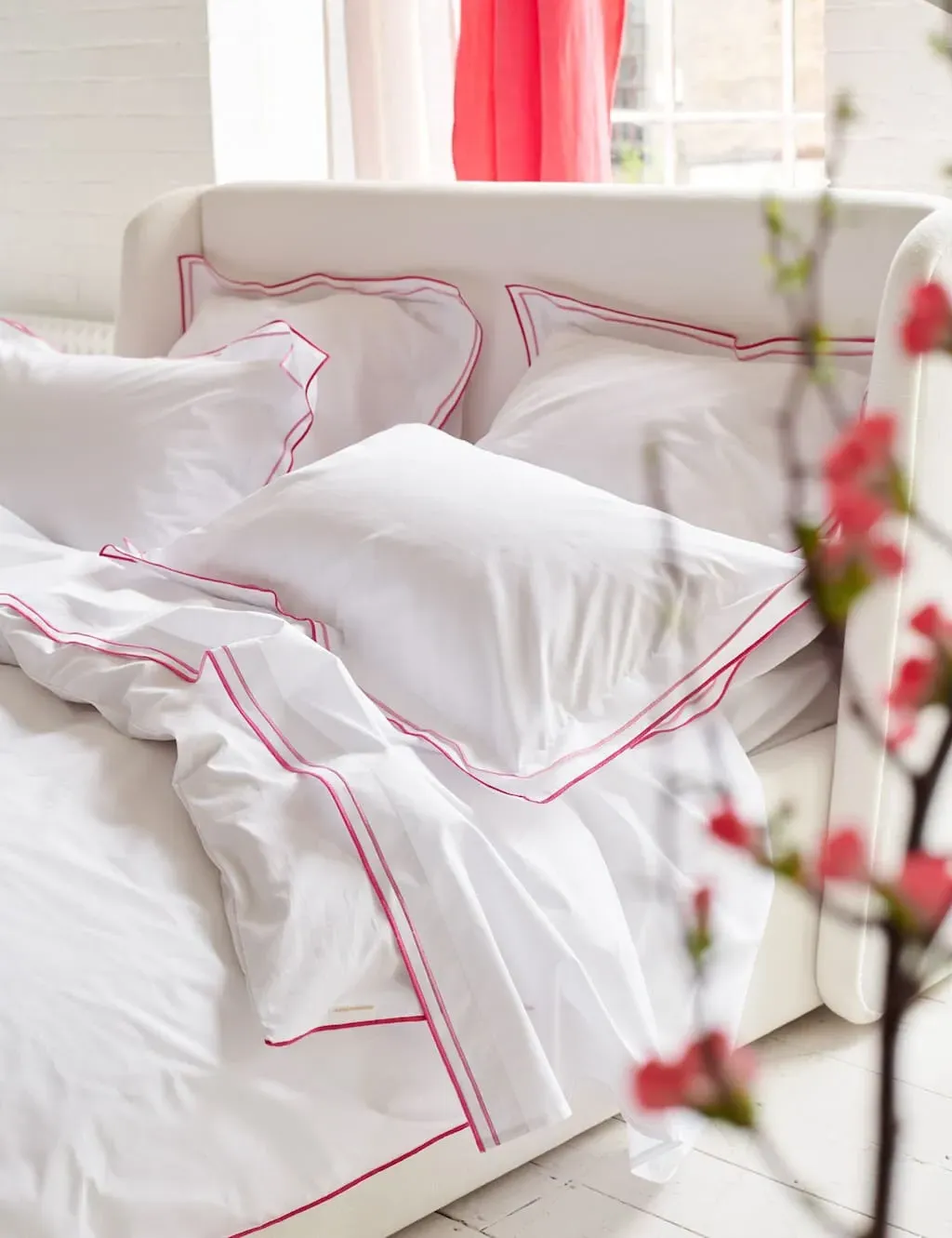 Pure Cotton 400 Thread Count Flat Sheet - Pink Mix product