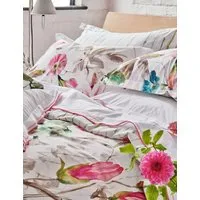 Pure Cotton Percale Floral Pillowcase Set - Fuchsia Mix alternate view