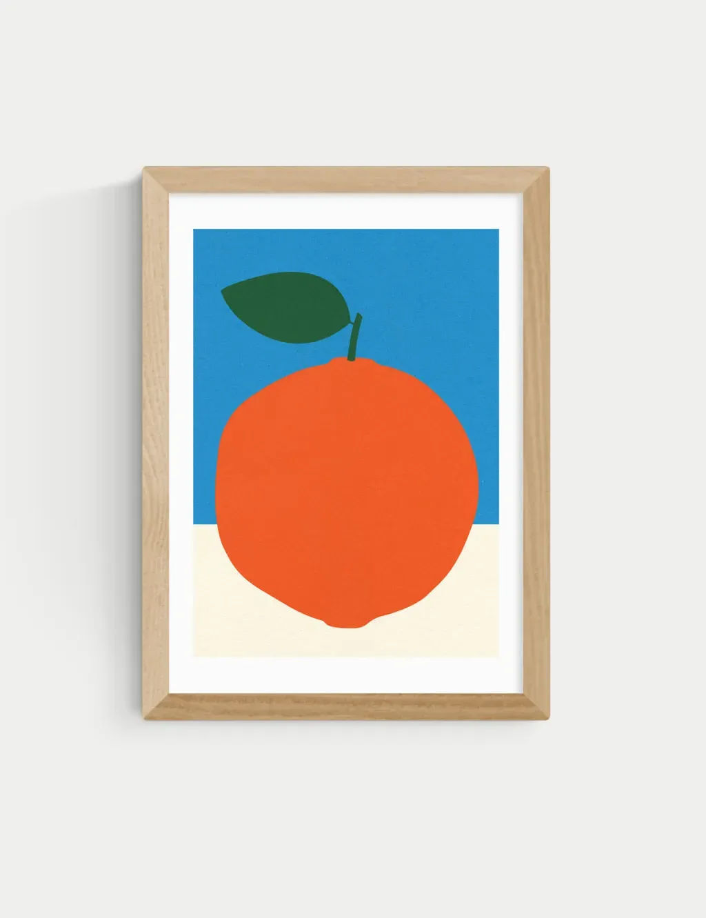 Rosi Feist Orange Framed Art Print - Natural product