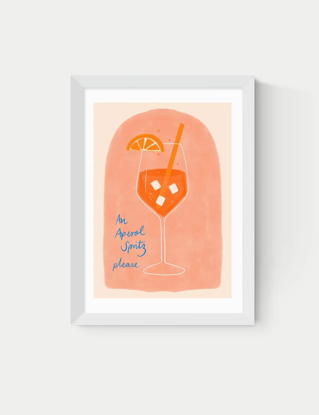 Emmy Lupin Studio Aperol Framed Art Print - White product