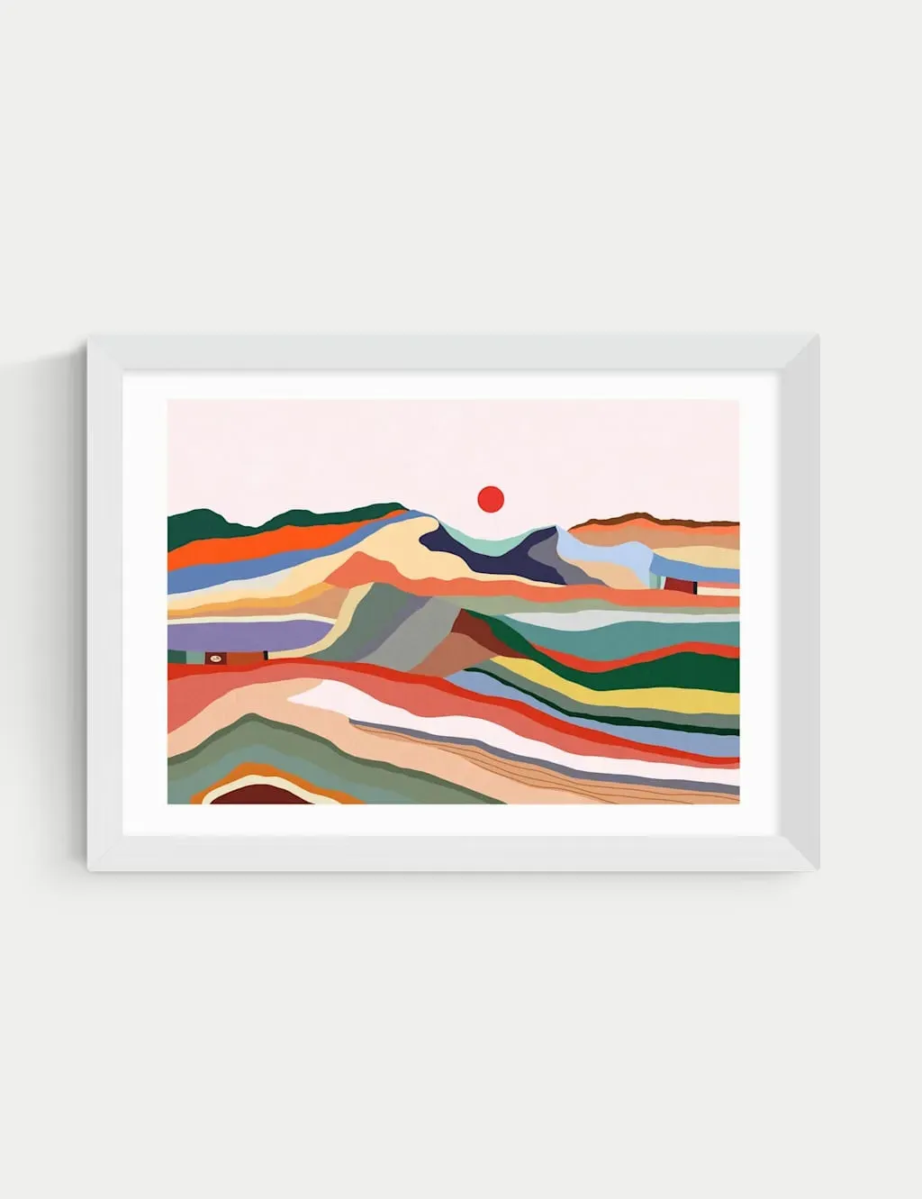 Camaleonte Framed Art Print - White product