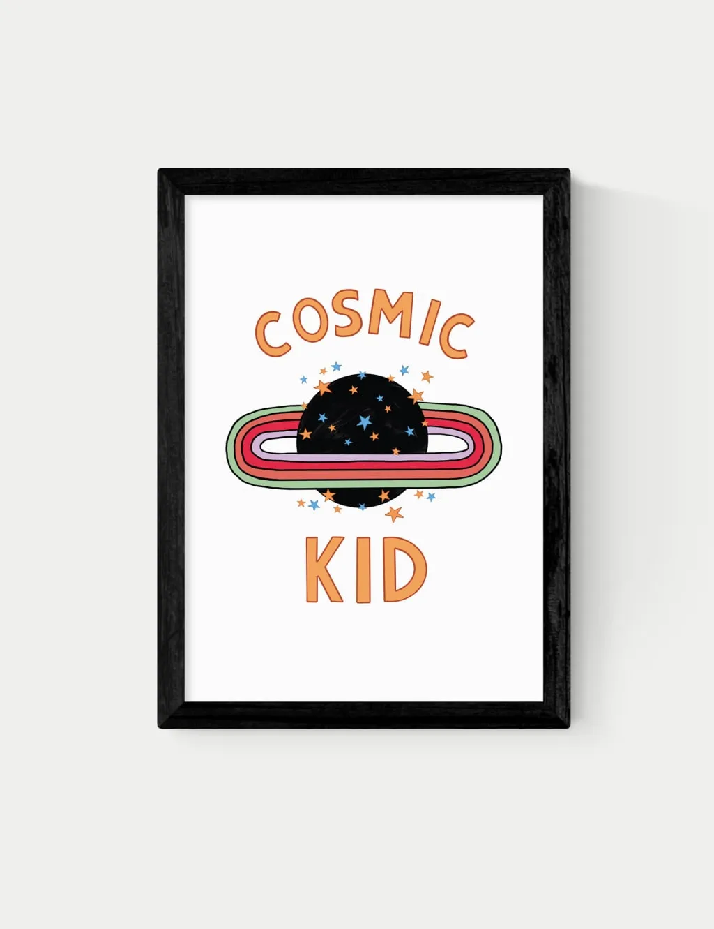 Cosmic Kid Framed Art - Black product