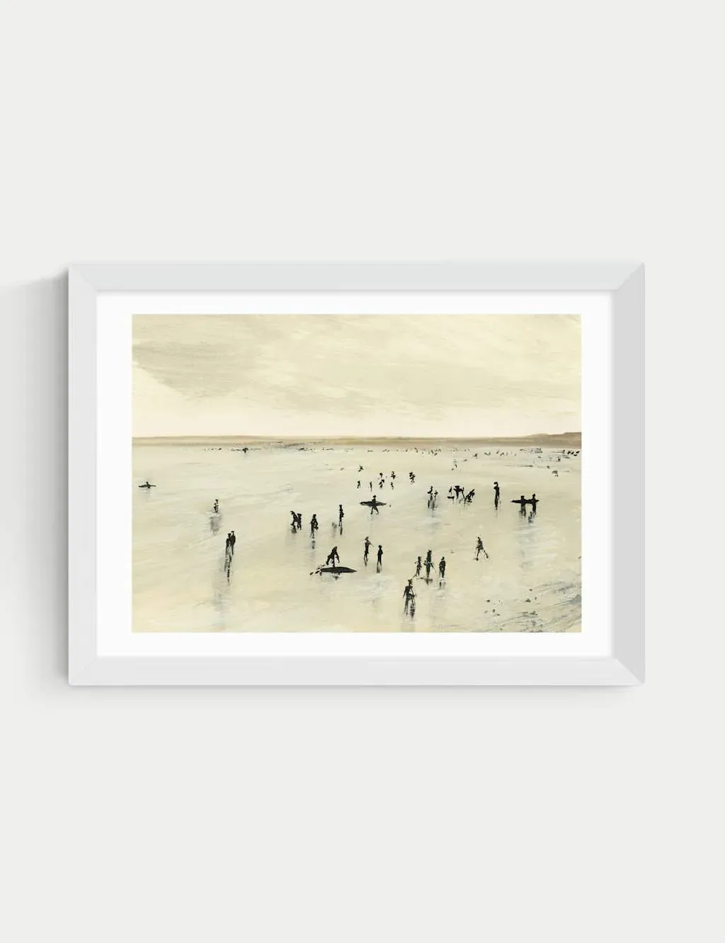 Croyde Framed Art Print - White product