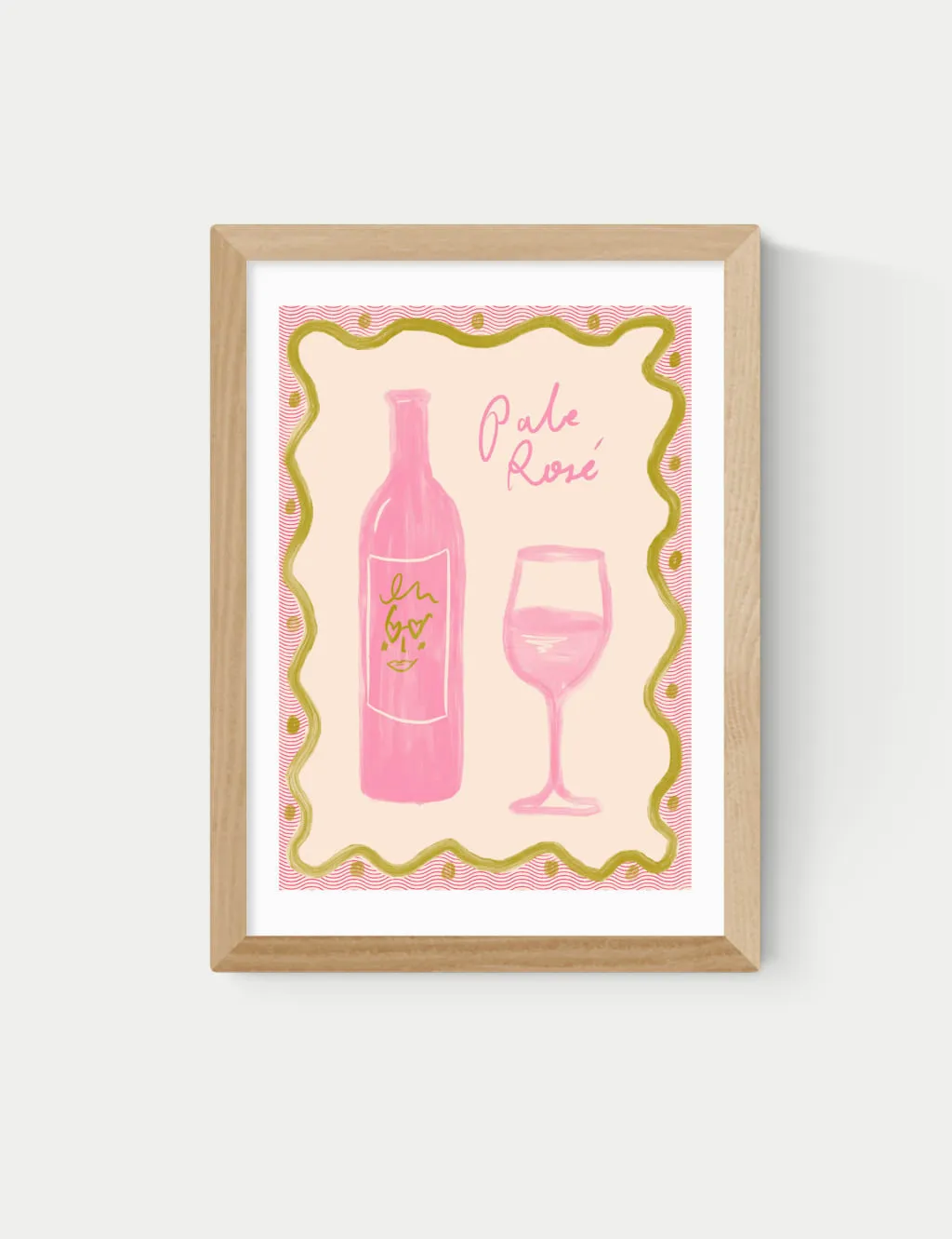 Emmy Lupin Studio Pale Rose Framed Art - Natural product