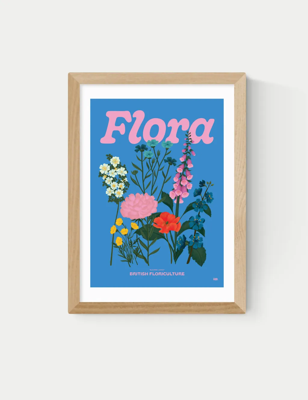 Flora Framed Art - Natural product