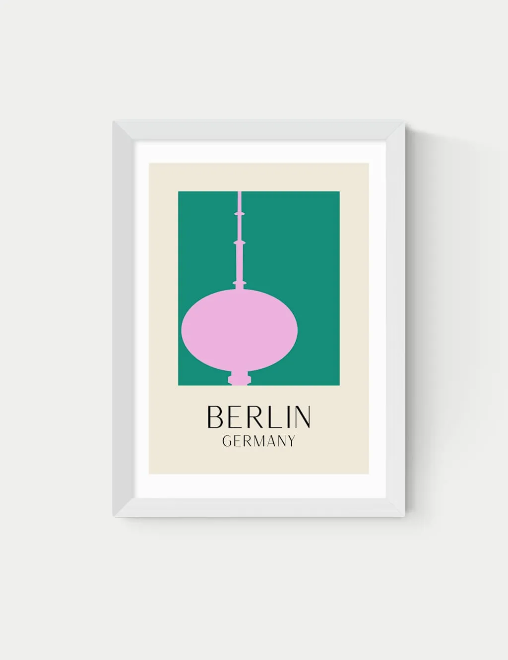 Inoui Berlin Framed Art Print - White product