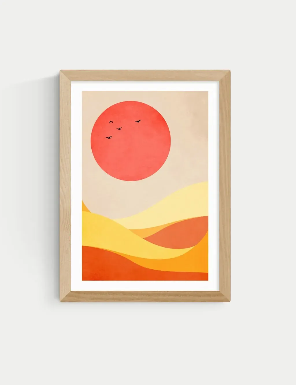 Kubistika Sweet Harmony Framed Art Print - Natural product