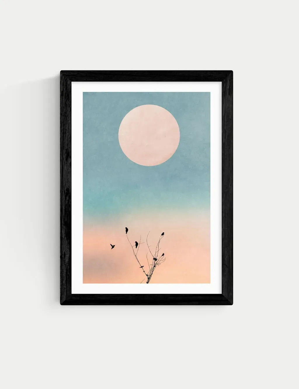 Kubistika Waking Up Warm Framed Art Print - Black product