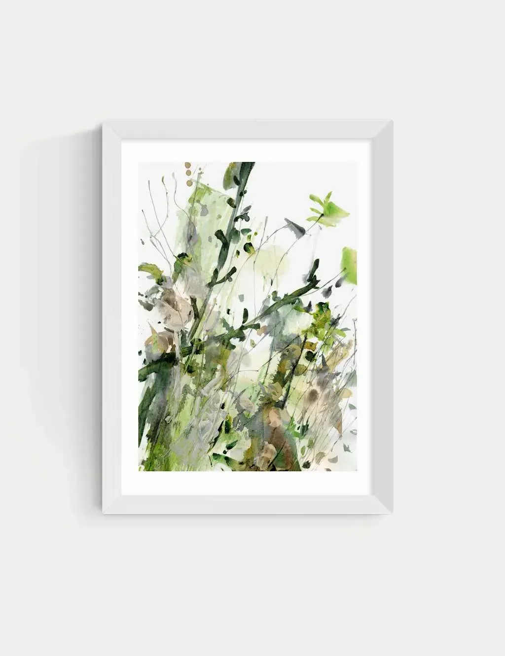 Nature's Way Floral Framed Art Print - White product