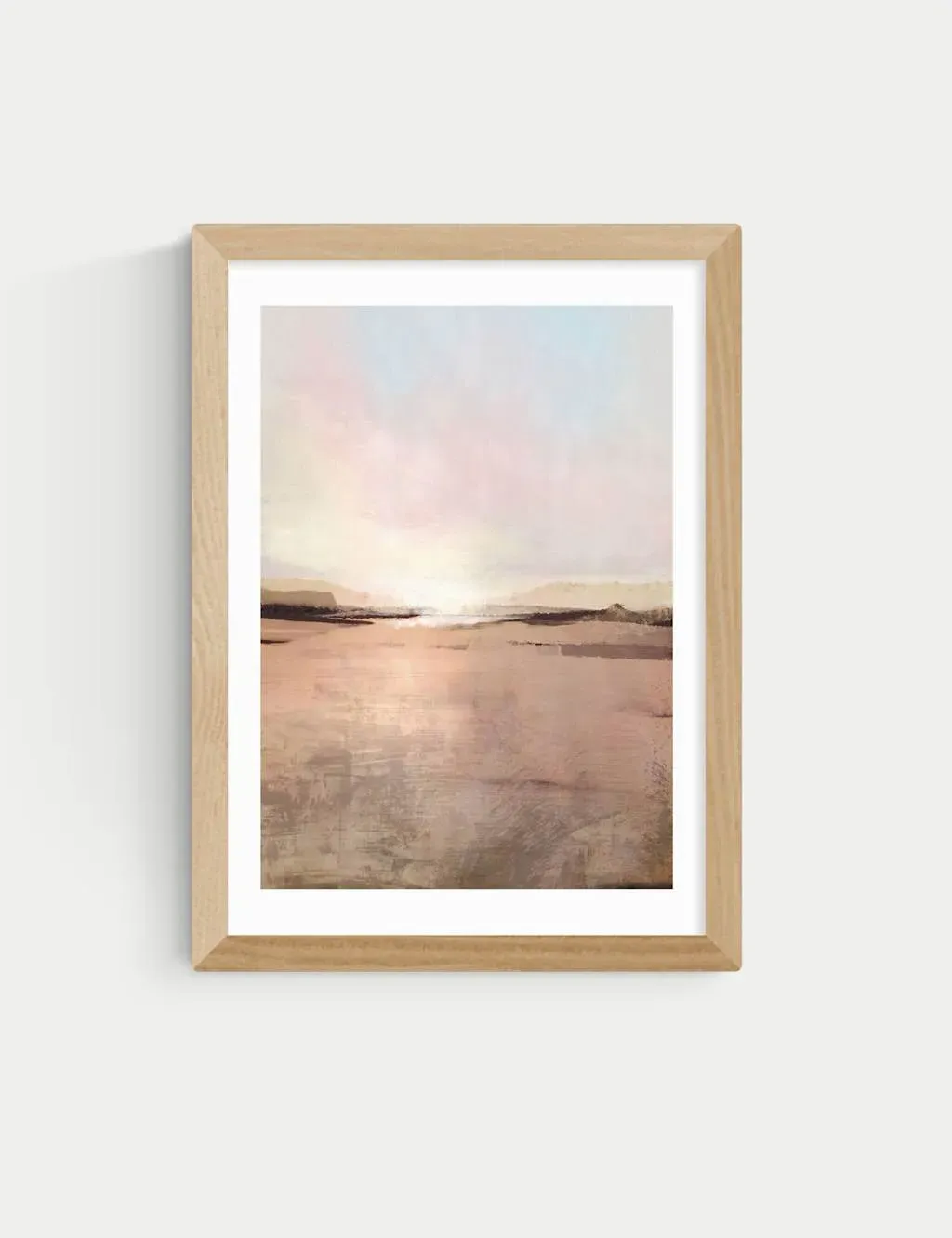 New Dawn by Dan Hobday Framed Art Print - Natural product