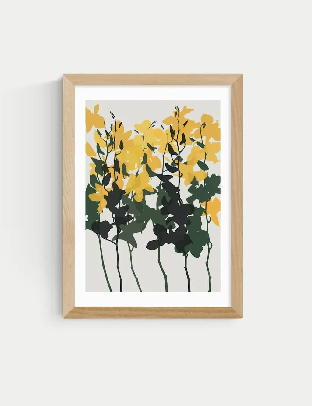 Orchids 7 by Garima Dhawan Framed Art Print - Natural product