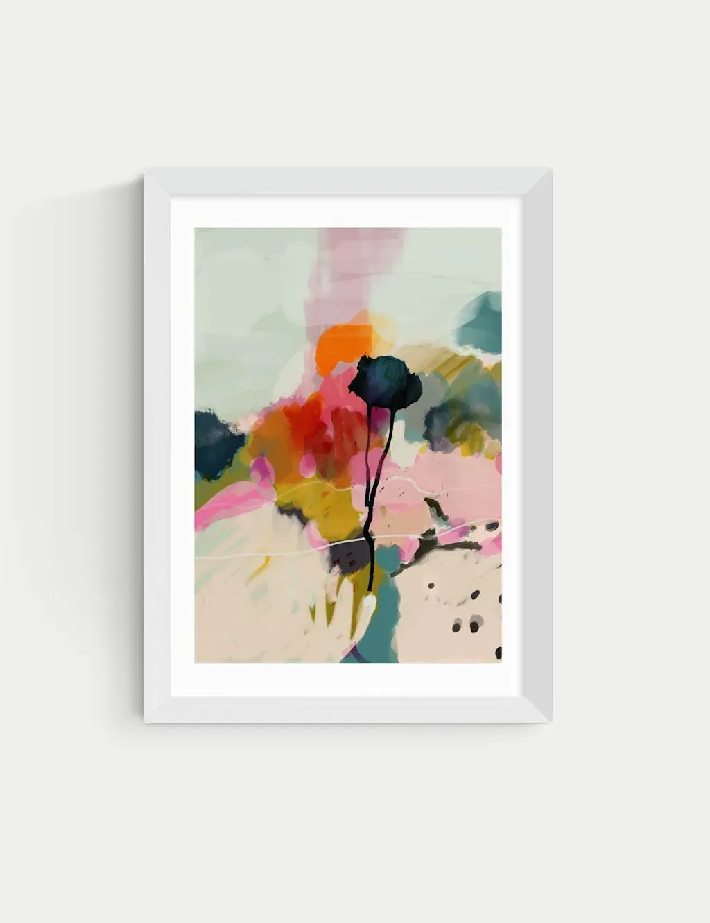 Paysage Ana Rut Bre Abstract Framed Art Print - White product