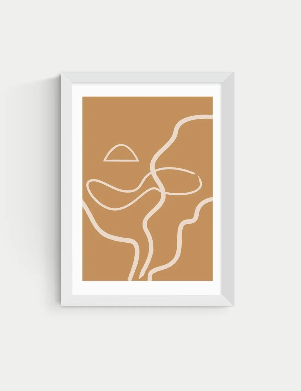 The Line by Flower Love Child Framed Art - White product