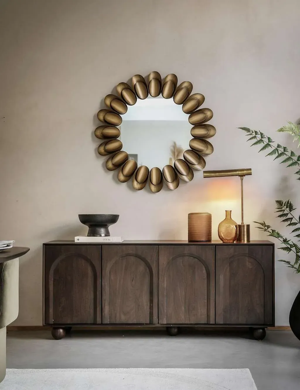 Arc 4 Door Sideboard - Brown, Mango Wood product