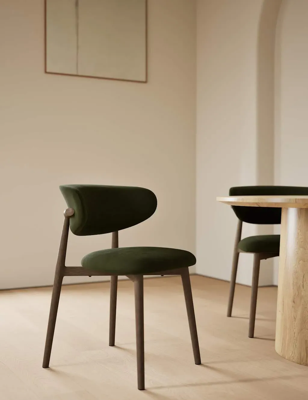 Arc Set of 2 Dining Chairs - Dark Green product