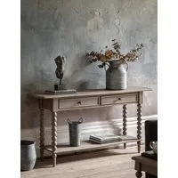 Artisan 2 Drawer Console Table - Natural, Oak Veneer alternate view