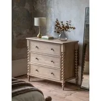 Artisan 3 Drawer Chest - Natural, Oak alternate view