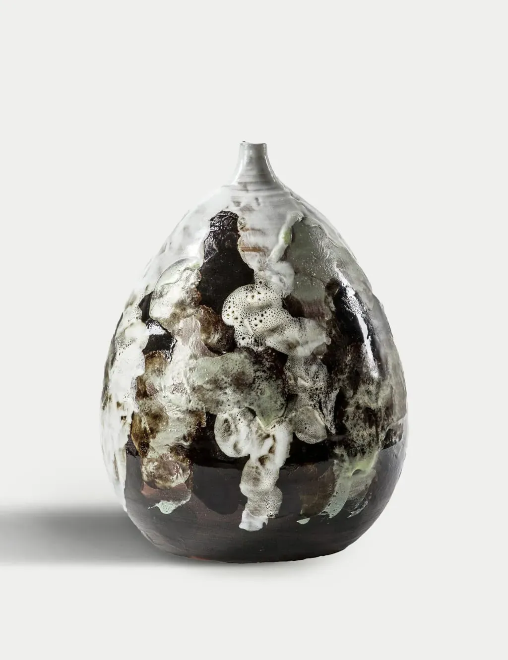 Boscone Glazed Teardrop Vase - Black product