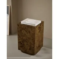 Burl Side Table - Natural Mix alternate view