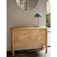 Check 2 Door Sideboard - Natural, Oak Veneer alternate view