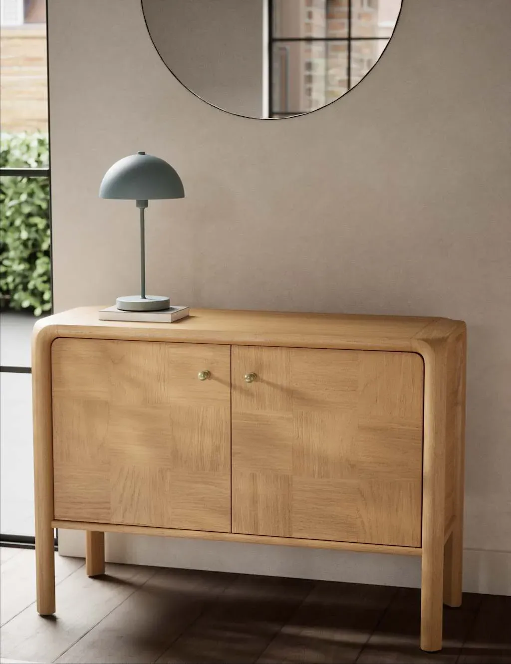 Check 2 Door Sideboard - Natural, Oak Veneer product