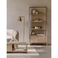 Colona Open Display Cabinet - Natural, Solid Mango Wood alternate view