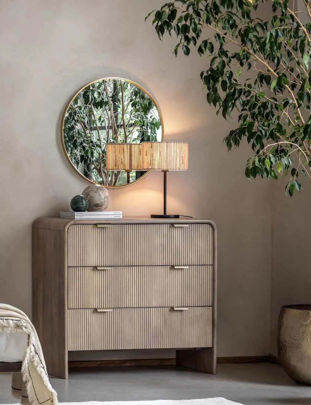 Colonna 3 Drawer Chest - Natural, Mango Wood product