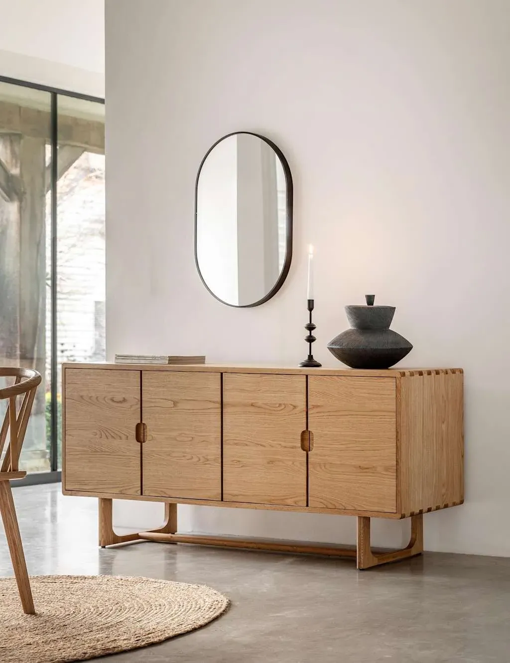 Craft 4 Door Sideboard - Natural, Oak product