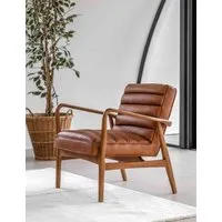 Datsun Armchair - Brown, Vintage Leather alternate view