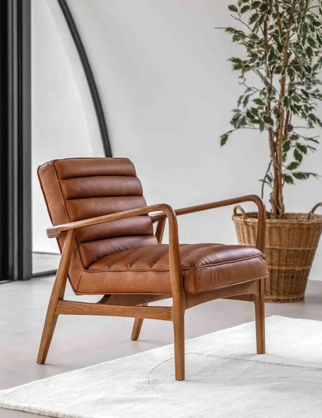 Datsun Armchair - Brown, Vintage Leather product