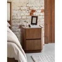 Dempsey 2-Drawer Bedside Table - Brown alternate view