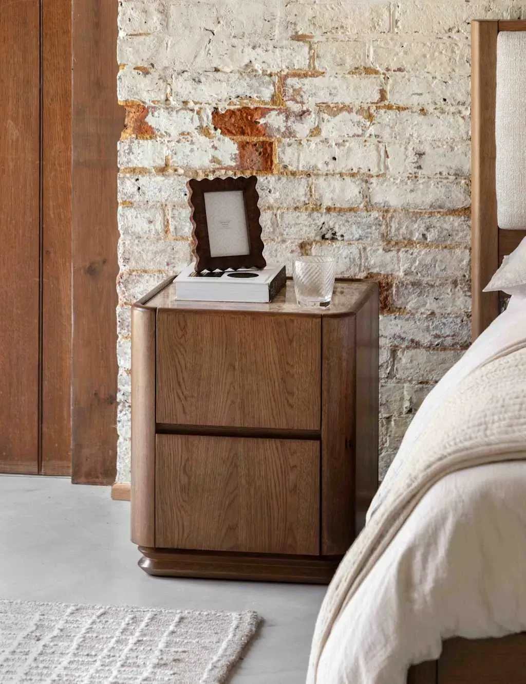 Dempsey 2-Drawer Bedside Table - Brown product