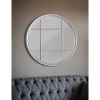Eccleston Extra Large Round Wall Mirror - Silver alternate view